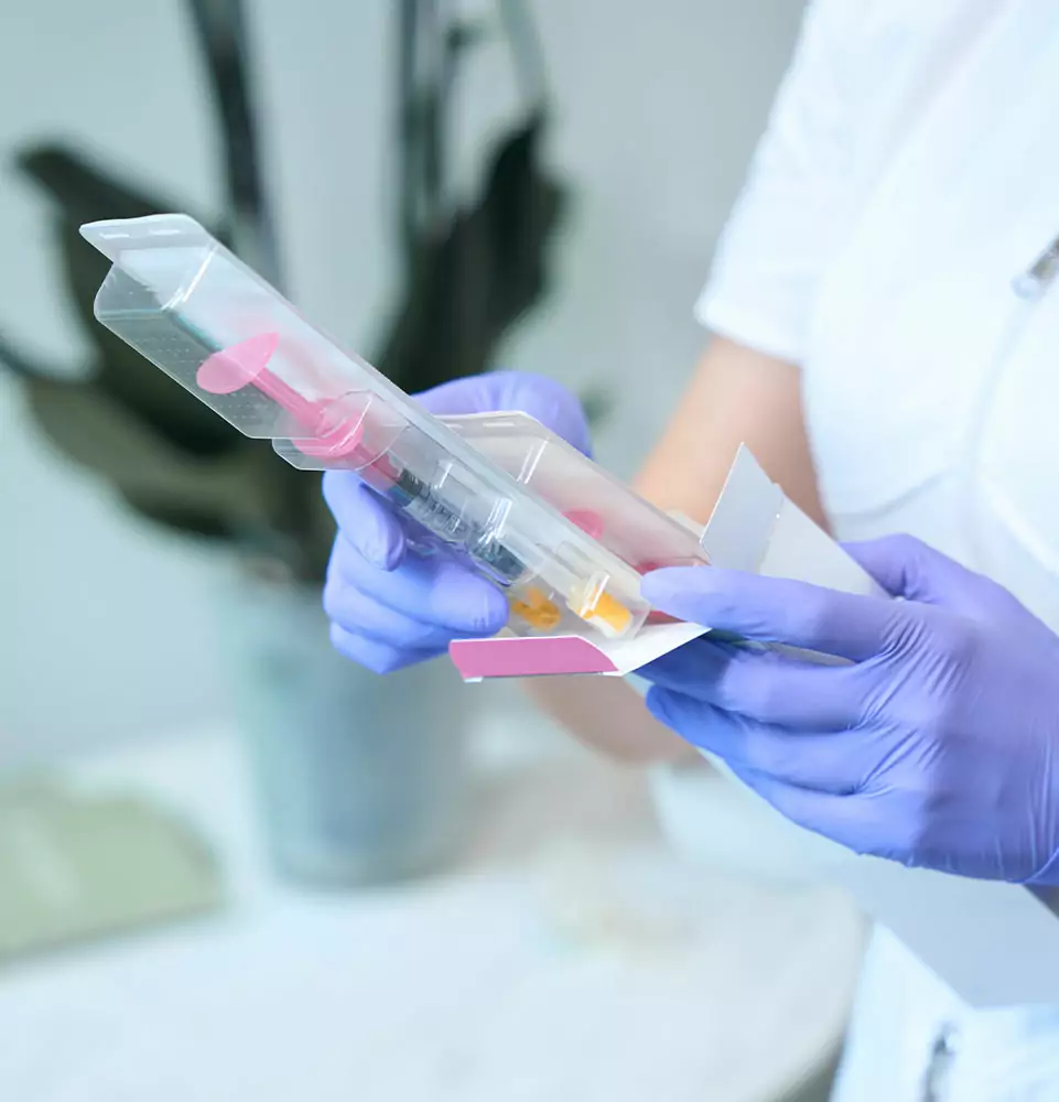 botox being taken out of box